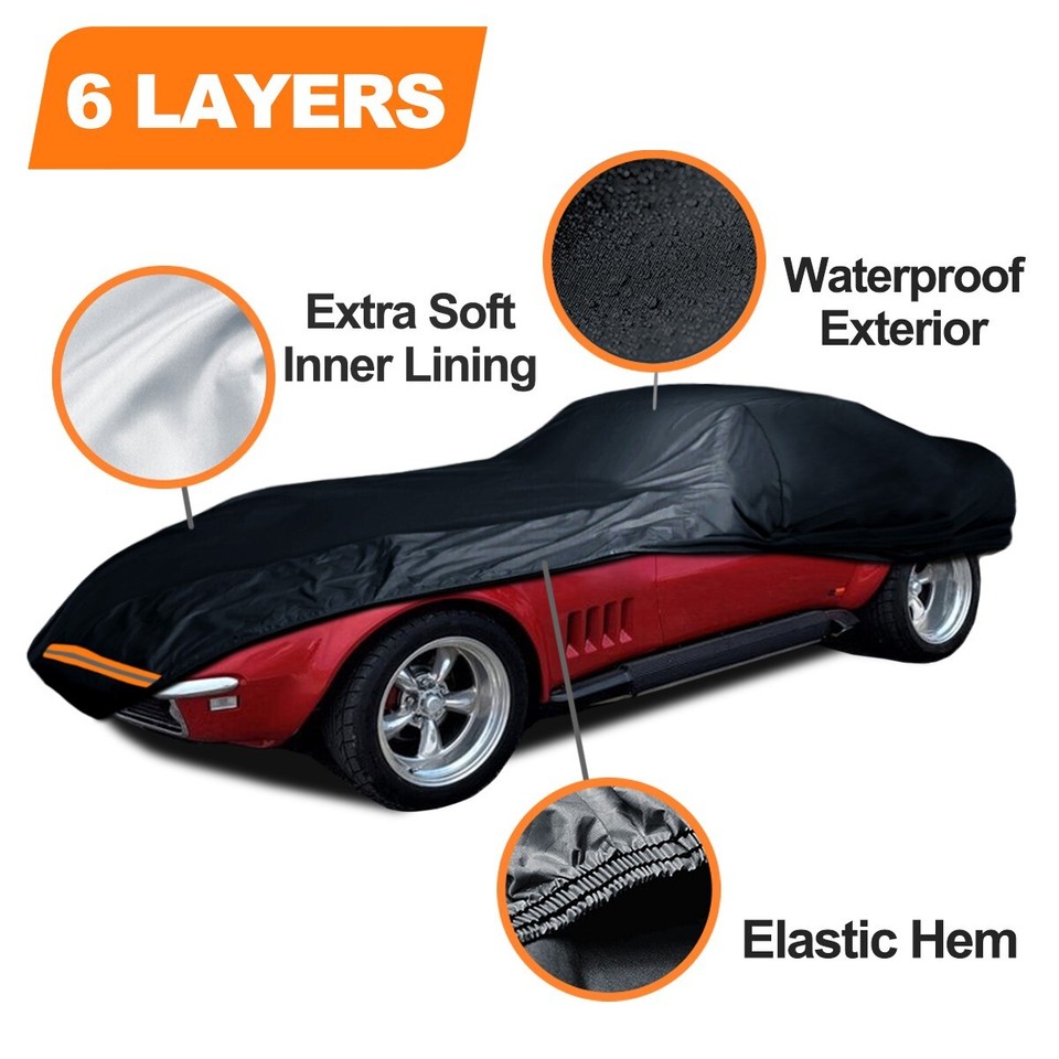 1968-1982 Chevy Corvette C3 Custom Car Cover - All-Weather Outdoor Protection - Foto 11