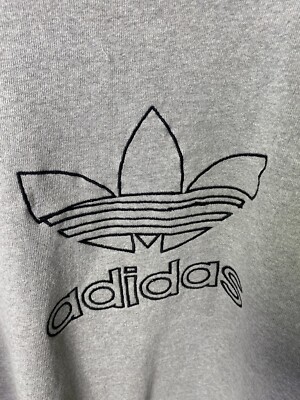 Adidas Vintage Adidas Made In USA Trefoil Big Logo Hoodie Adidas Vintage Adidas Made In USA Trefoil Big Logo Hoodie