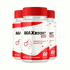 3-Pack MaxBoost Plus Pills - Max Boost Plus Supports Energy for Men-180 Capsules