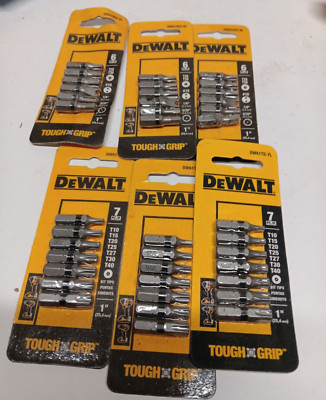 [Lot of 6] DEWALT  DWA1SEC-6L  DWA1TS-7L Torx Hex Spanner 39 bits total