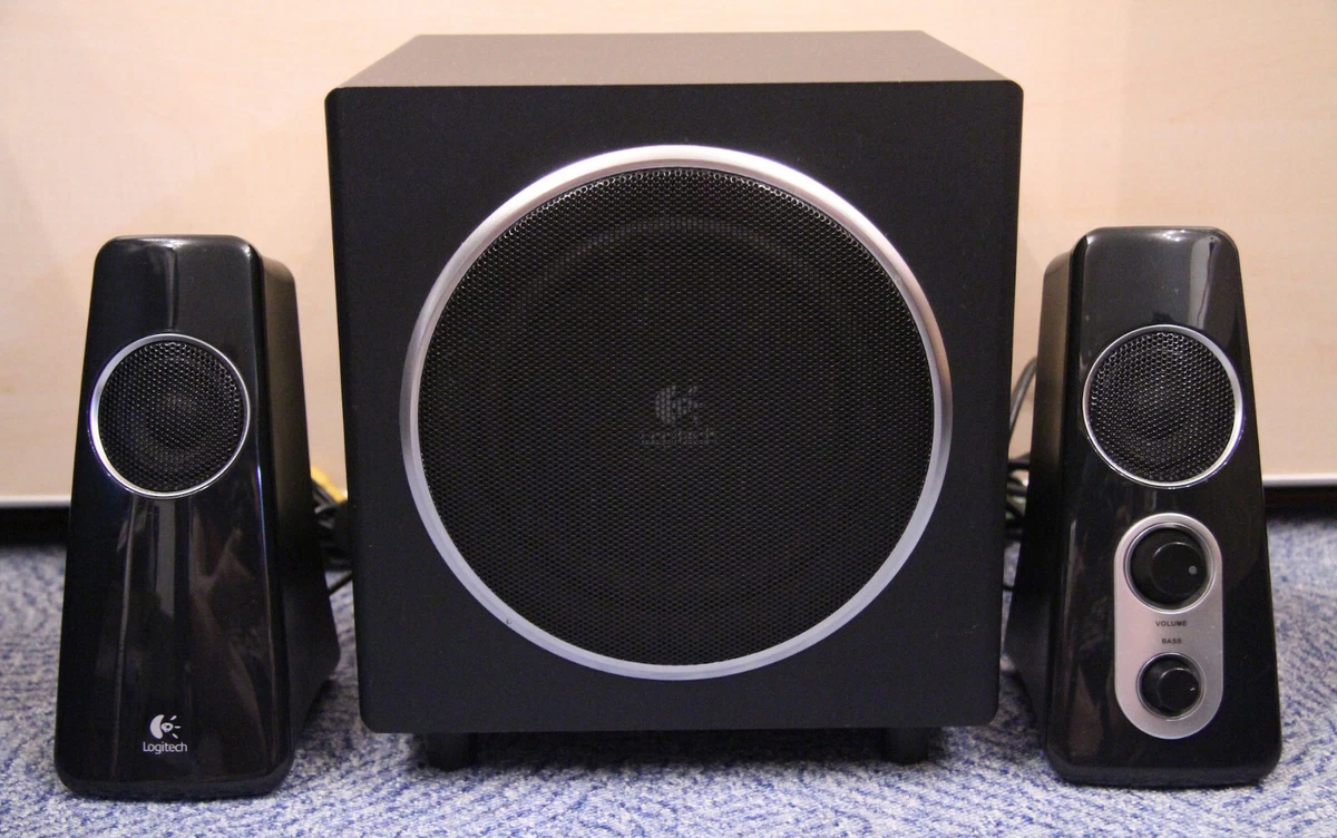 Logitech speaker system z523 with subwoofer sales
