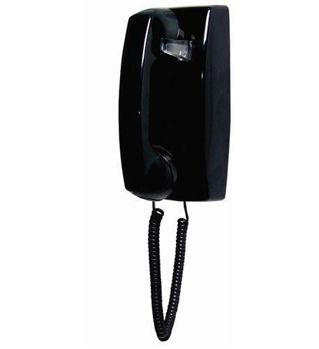 Teléfono de pared negro Cortelco 2554-VOE-BK 255400-VOE-20MD línea de valor con cable - Imagen 2 de 3