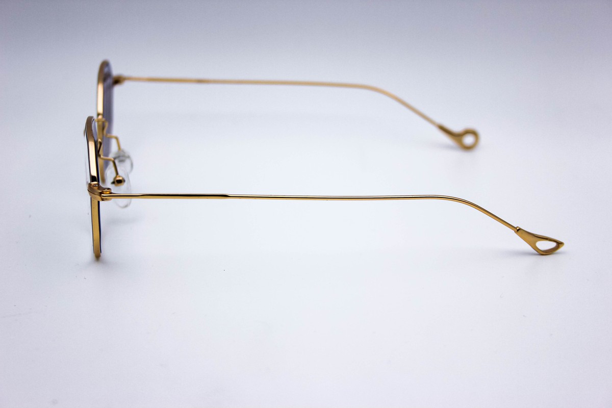 Ottoto Ilsington Gold Geometric Eyeglasses Frames35-000339
