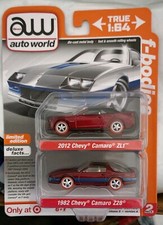 AutoWorld ULTRA RED CHASE Target Exclusive Camaro ZL1 Z28 - 2 Pack F-BODIES