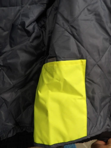 Yellow Workwear OccuNomix Collared Lined Jacket Coat Men's Size XL image 9