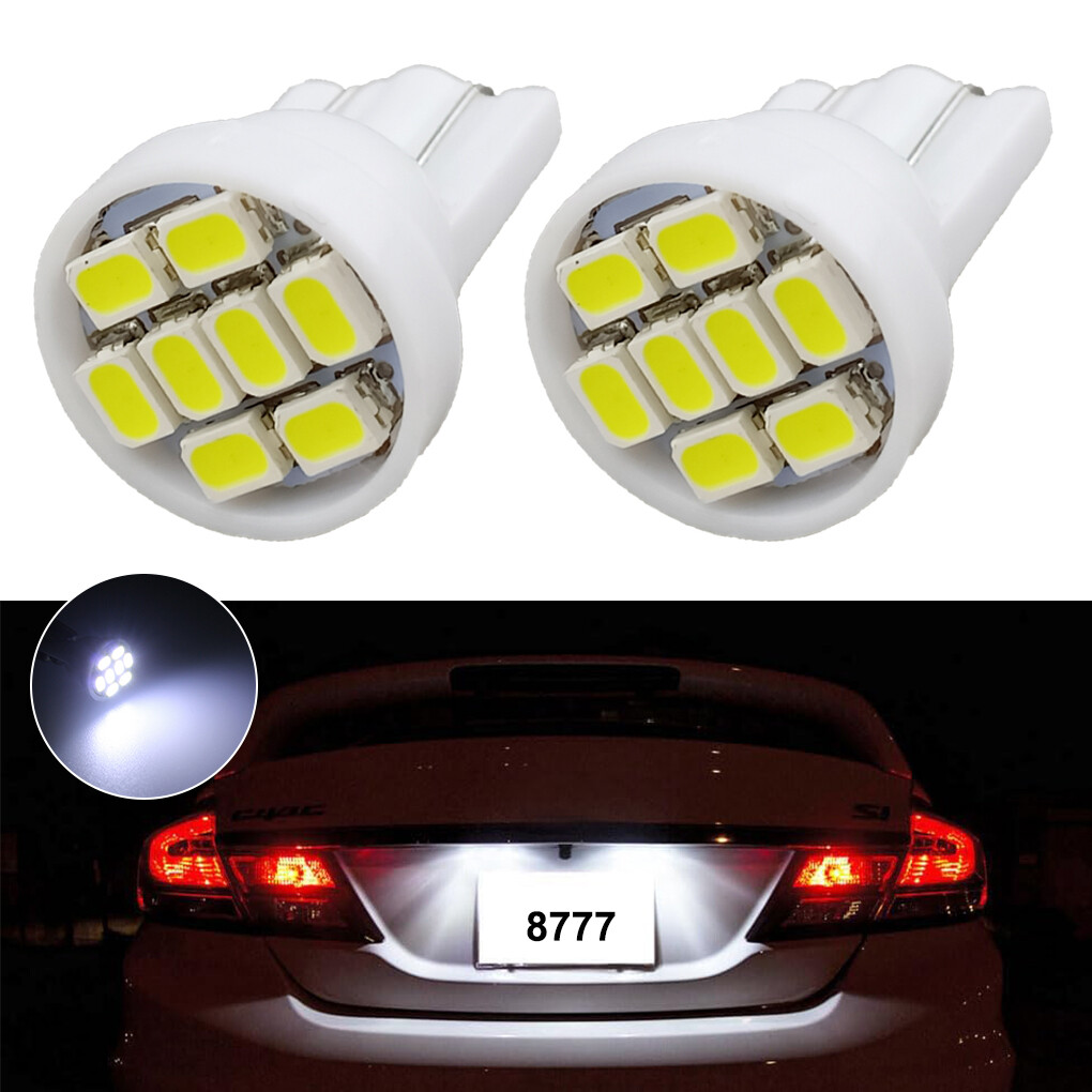 2x White LED Number Plate Light bulbs For Peugeot 208 2012-Onwards
