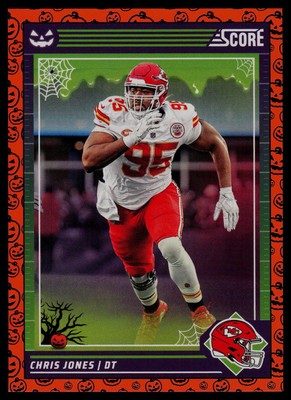 2024 Score-A-Treat Orange Pumpkins #142 Chris Jones Chiefs