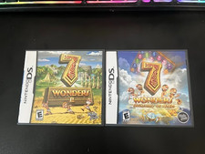 7 Wonders II & Treasures of Seven Nintendo DS Lot CIB Complete Manuals Tested