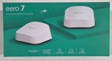 NEW Sealed Amazon eero 7 Dual Band Mesh Wi-Fi 7 System Router 2-Pack Latest