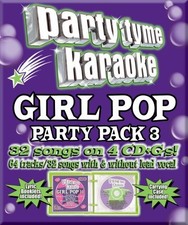 Party Tyme Karaoke - Girl Pop Party Pack 3 32 32-song Party Pack  4 CD 