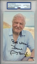DAVID ATTENBOROUGH SIGNED PHOTOGRAPH PICTURE AUTOGRAPH PSA DNA COA OCEAN BIRDS