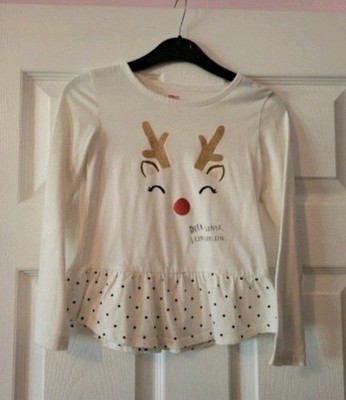 Epic Threads DEER SANTA, I CAN EXPLAIN... Peplum Style Holiday Shirt Size 6X