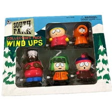 VINTAGE 1998 Comedy Central's SOUTH PARK WindUps 5pc Collector's Set NEW IN BOX!
