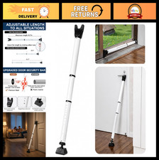 Adjustable Door Security Bar - Heavy Duty Sliding Glass Door Stopper  Jammer fo