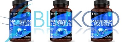 New Leaf Products Magnesium Zink Nahrungsergänzungsmittel 516mg hochfest 3er Pack