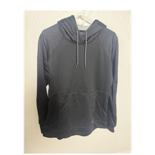BCG Women  s L Black Polyester Pullover Hoodie Hooded Drawstring Pockets Knit