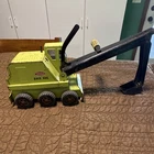 Tonka Vintage Green/Black Pressed Steel Backhoe Construction Vehicle Toy