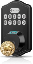 Smart Digital Electronic Deadbolt Door Lock, Keyless Entry, Auto Lock, 50 Custom