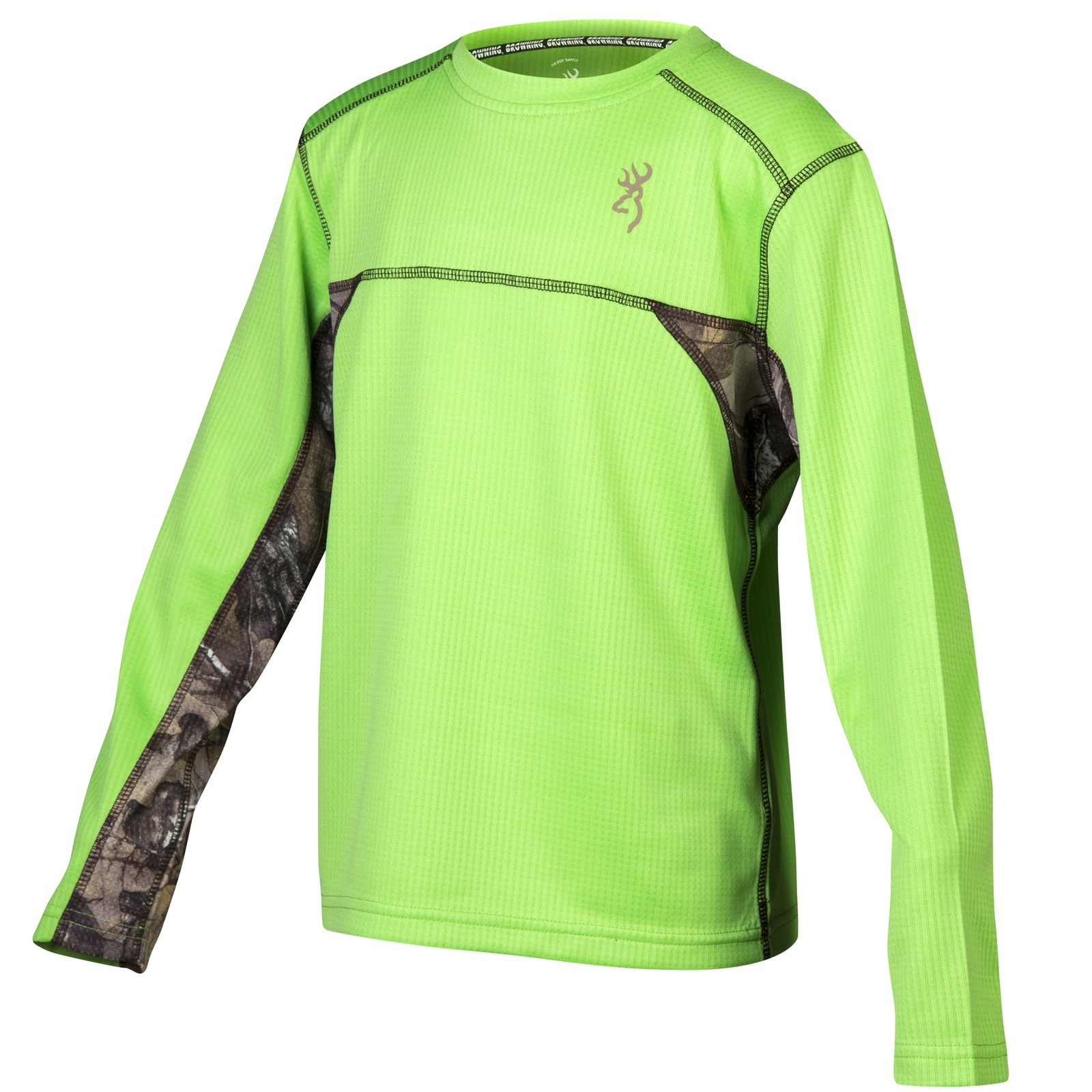 Browning Youth Breakline Long Sleeve Shirt (Green Flash) #BRI8512.008
