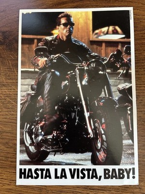 Hasta La Vista, Baby! The Terminator 2 Showtime Advertising Flyer Postcard
