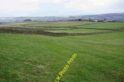 Photo A2 Fields near Oakworth Lane End/SE0238 Sheep grazing fields, as  c2015