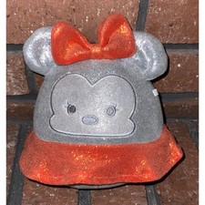 Disney 5" Squishmallows Minnie Mouse Silver Metallic Orange Plush Kellytoy