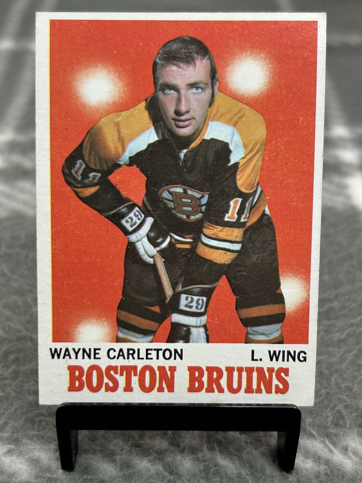 1970-71 Topps Wayne Carleton #9 Boston Bruins
