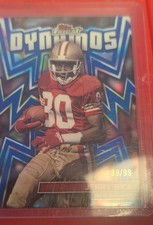 2024 Topps Finest - Dynamos Jerry Rice #DYN-28 Blue Refractor /99