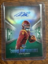 2025 Bowman Chrome U Makai Lemon Campus Star Signatures Green Auto /99 USC