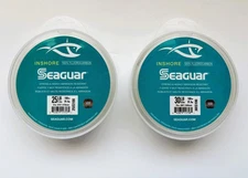 Seaguar Fluorocarbon Fishing Line 25 lb & 30 lb x 100 Yards (a lot of Two)