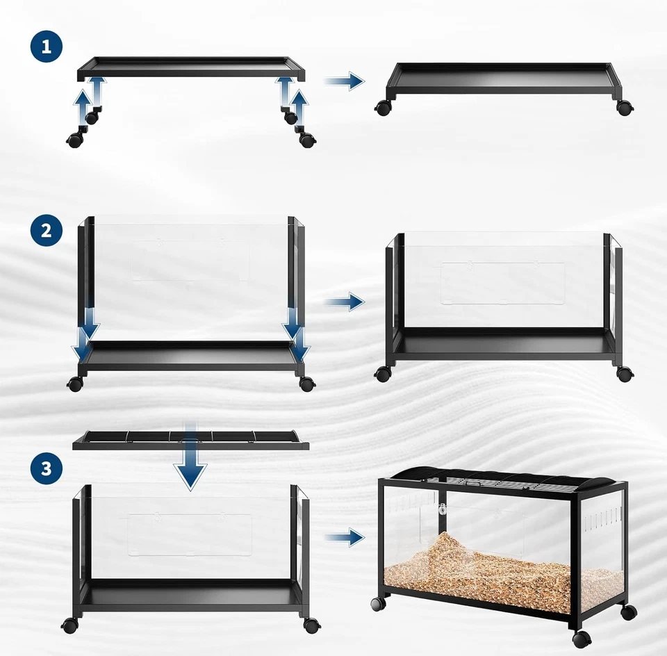 Jaula grande para hámster de 38" jaula para animales pequeños y hábitat casa para roedores mascotas con ruedas Foto 4 de 4