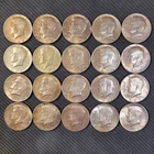 Lot of 20 Silver Kennedy Half Dollars (1965-70) 40% Silver (20 Halves) (1 Roll)