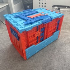Hot Wheels FTH77 Track Builder System Race Crate, keine Fehlteile.