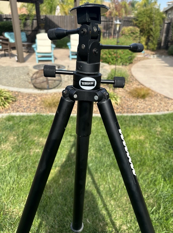 "Trípode profesional inclinable/inclinable de aluminio negro inclinable de 70"" pulgadas con estuche" Foto 4 de 4