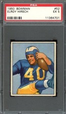 1950 BOWMAN #52 ELROY HIRSCH PSA 5 RAMS RC HOF [701]