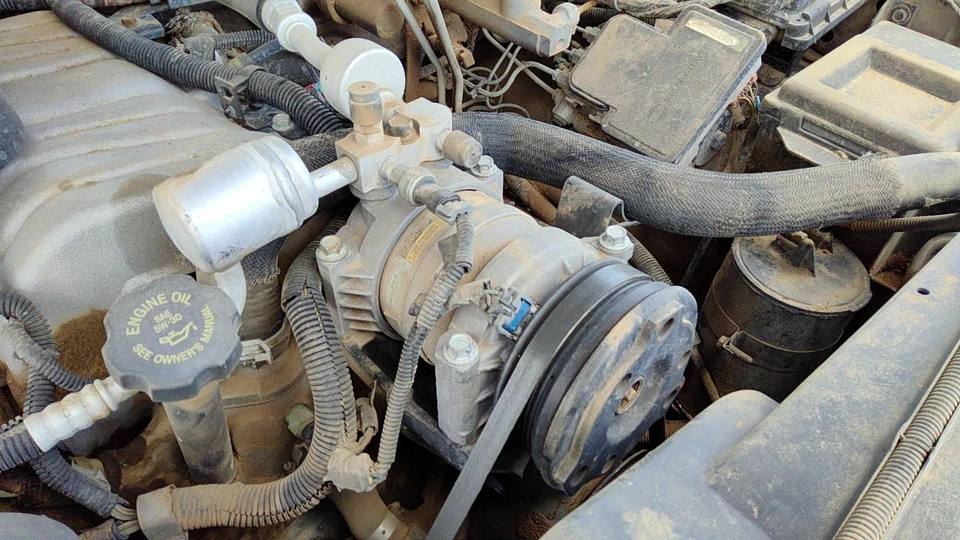 1996-2000 Silverado 2500 AC compressor ar condicionado conjunto de bomba fabricante de equipamento original 7,4l - Imagem 2 de 4