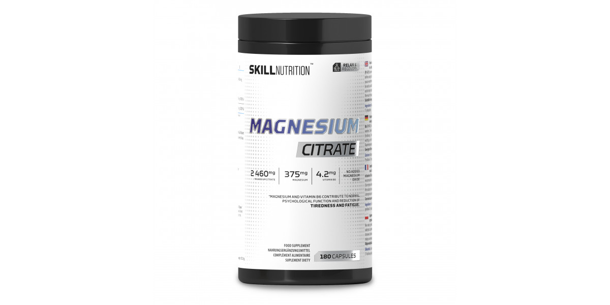 Skill Nutrition Magnesium Citrate – 90 caps | High – Bioavailability Magnesium Citrate & Active Vitamin B6 (P-5-P) | Reduces Fatigue, Supports Muscle & Energy | Vegan & Halal - Image 2