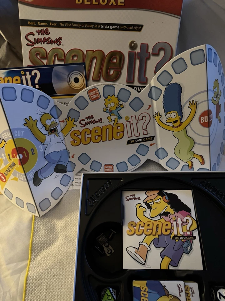 The Simpsons Scene It? DVD Game Deluxe Edition Board Game Checked & Complete new - Image 3 of 4