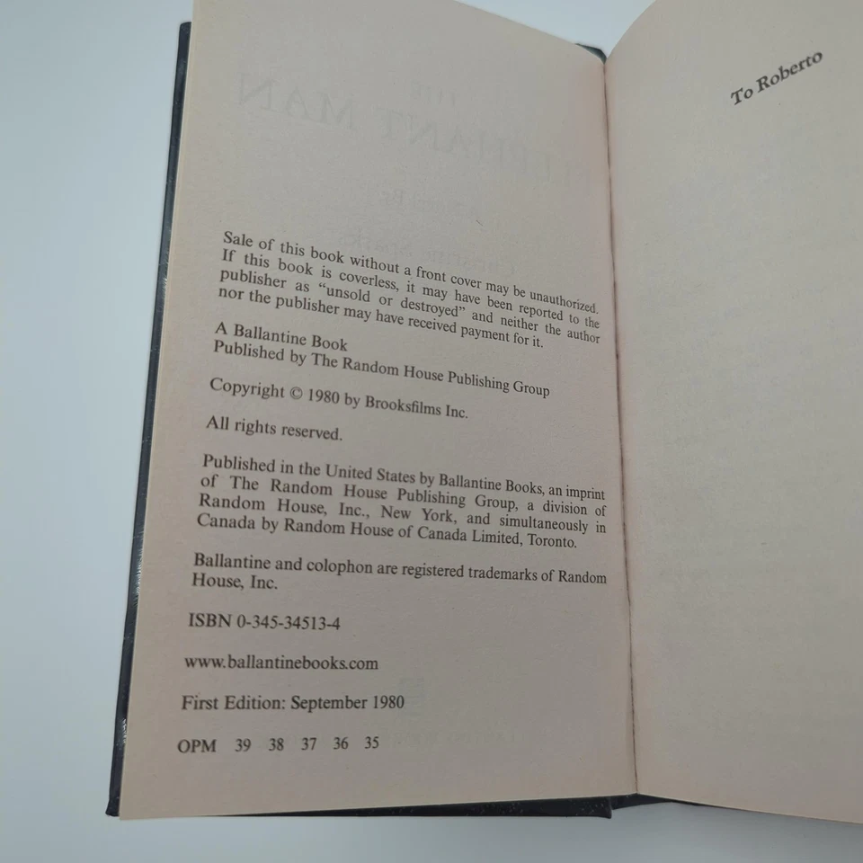 The Elephant Man Christine Sparks 1980 1st Edition Hardcover John Merrick - Image 4 of 4