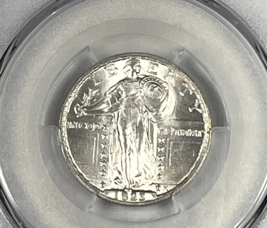 1923 Standing Liberty Quarter : PCGS MS65 CAC Blazing White - Image 3 of 4