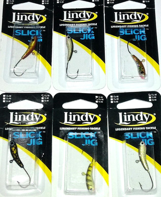 Lindy Tackle  3/16 Slick Ice Jigs  (Lot of 6-SJ316-41)