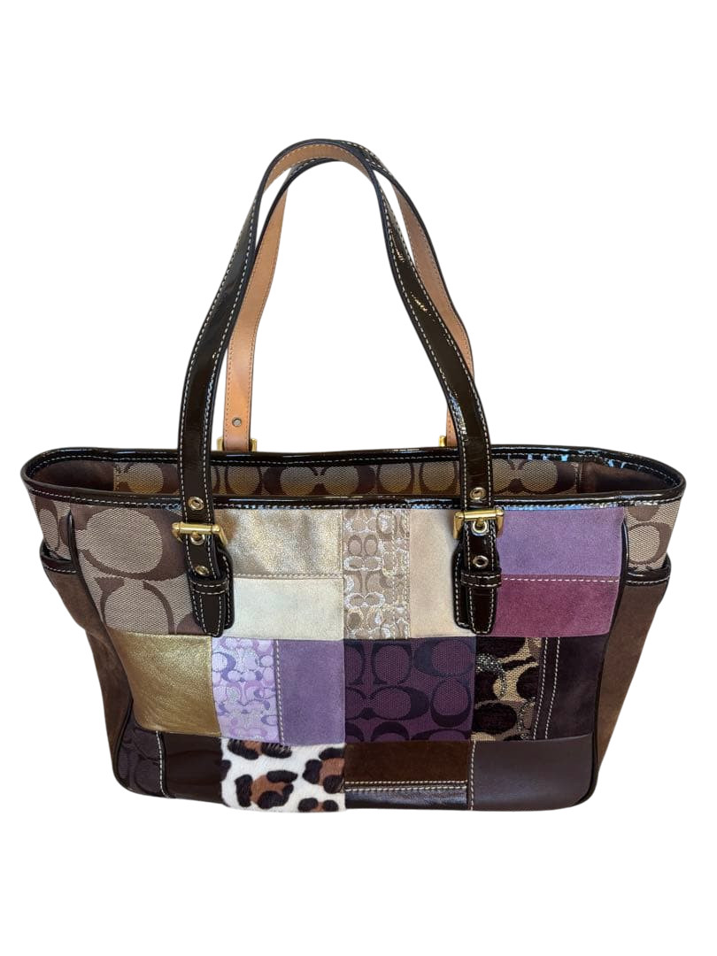 COACH Patchwork Multicolor Tote Bag Shoulder Hand… - image 2
