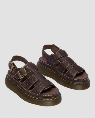 Dr.Martens Wrenlie Open Flower Sandals Dark Brown 42339200 | eBay