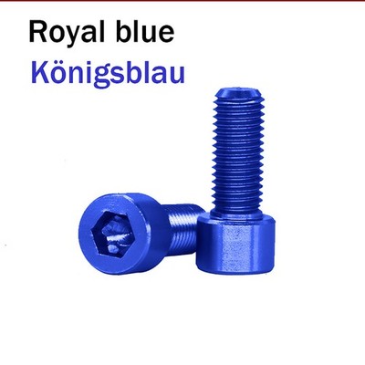 M6 Aluminium Alloy Hex Allen Key Cap Head Bolt Anodised Socket Cap Screws 10 pcs