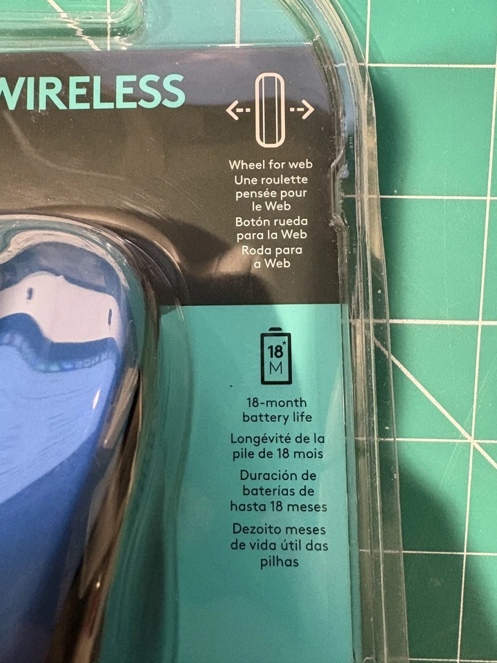 Logitech Compact Mobile Wireless Mouse - Blue NEW!! - Image 2 of 3