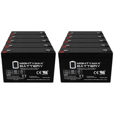 Mighty Max 6V 12AH F2 Battery Replacement for PowerStar AGM6V12 - 10 Pack