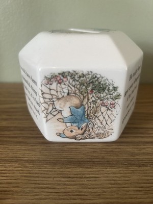 Peter Rabbit Spardose Wedgwood Vintage Beatrix Potter 90er ohne Stopfen