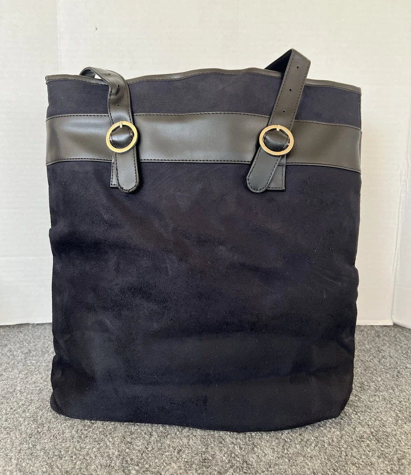 Bolso de Mano Givenchy Parfums Negro Imitación Cuero Borde Doble Toma NUEVO CON Etiquetas Foto 4 de 4