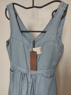 Robe été bleu jean PULL&BEAR neuve 100 % lyocell  T. M - Photo 1/4