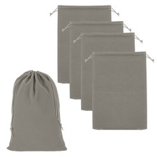 Headphone Bag, 5 Pcs 11.81x7.87 Inch Headset Carrying Pouch Gray
